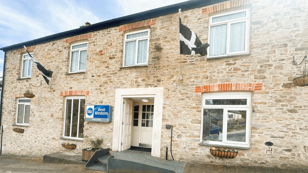 Guest bedroom at Best Western Fowey Valley