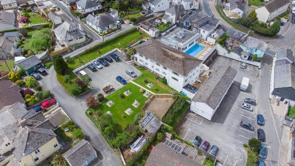 Outdoor swimming pool at Best Western Fowey Valley