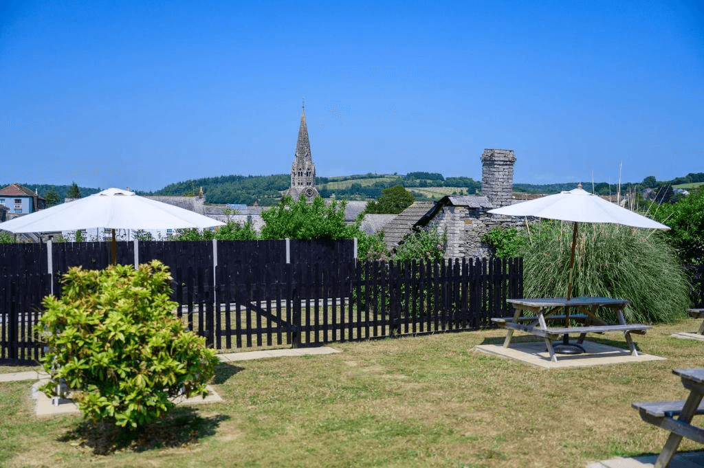 In-room workspace at Best Western Fowey Valley